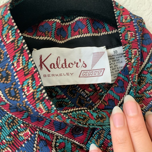 Vintage Mock Neck Blouse - Picture 5 of 5